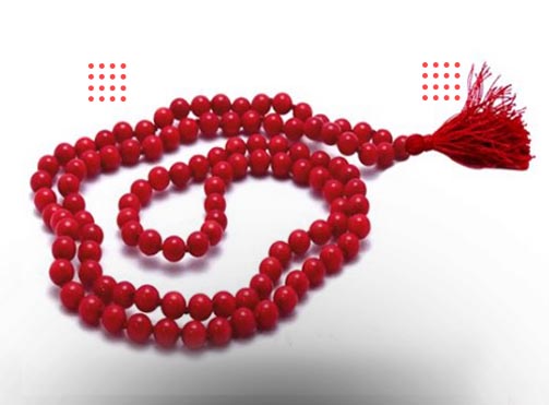 Red Coral Mala Moonga/Munga Mala